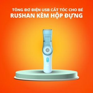 Tông đơ điện USB cắt tóc cho bé kèm hộp đựng cao cấp Xiaomi Rushan